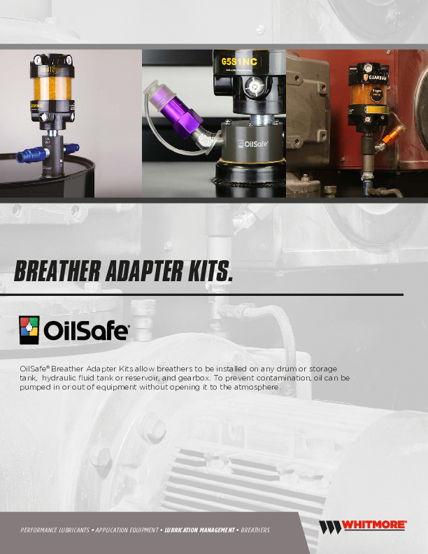Breather Adapter Kits Sell Sheet