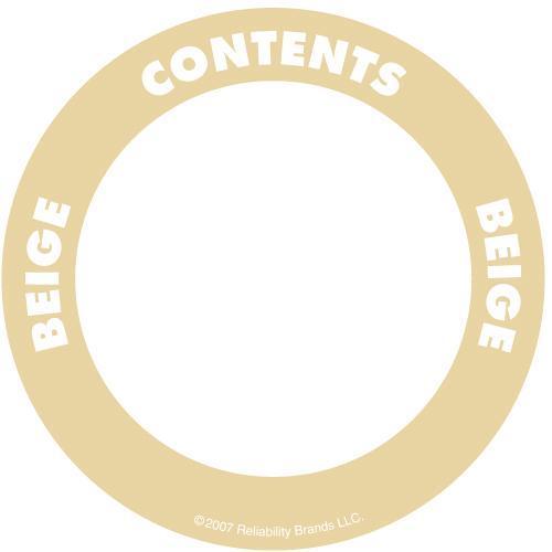 Contents Label 2" Circle - Adhesive  - 