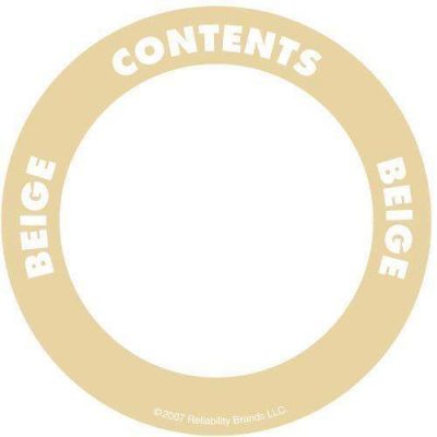 Contents Label 2" Circle - Adhesive