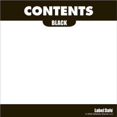 Contents Label 3.25" x 3.25" - Adhesive