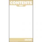 Contents Label 2" x 3.5" - Adhesive